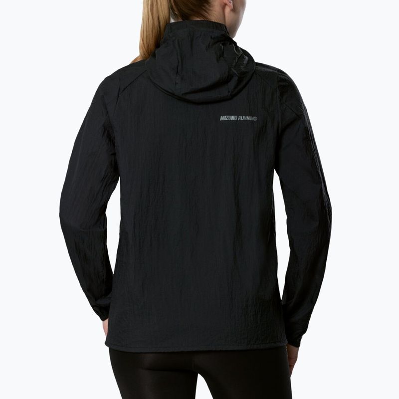Női futókabát Mizuno Tech Light Hooded Jacket black 2