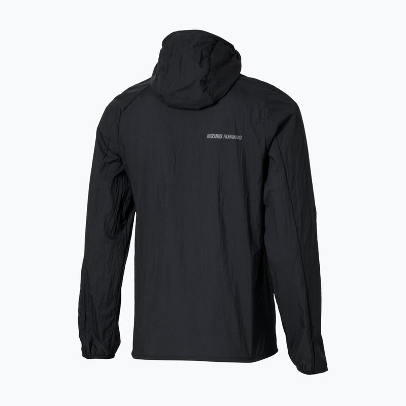 Női futókabát Mizuno Tech Light Hooded Jacket black 4