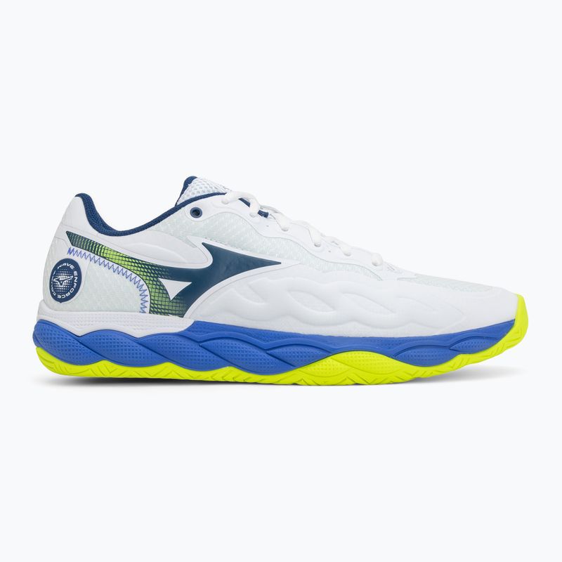 Férfi teniszcipő Mizuno Wave Enforce Court AC white/dazzling blue/lightning 2