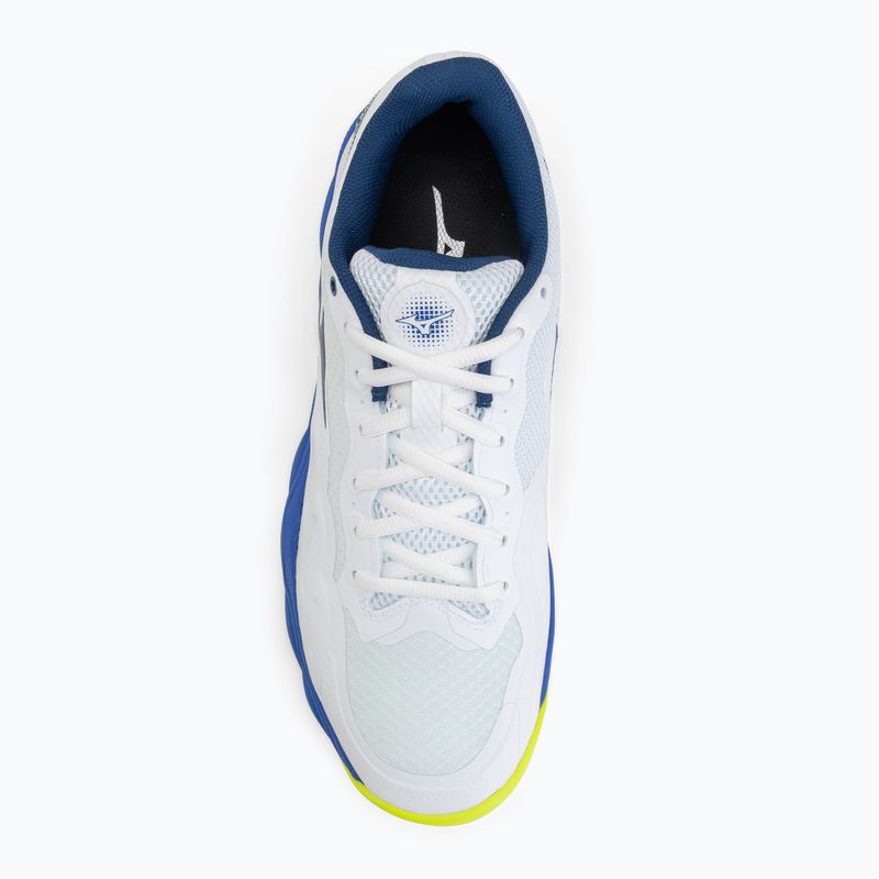 Férfi teniszcipő Mizuno Wave Enforce Court AC white/dazzling blue/lightning 5