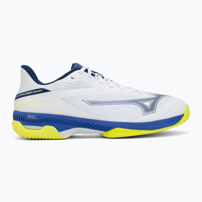 Teniszcipők Mizuno Wave Exceed Court AC white/dazzling blue/lightning 2