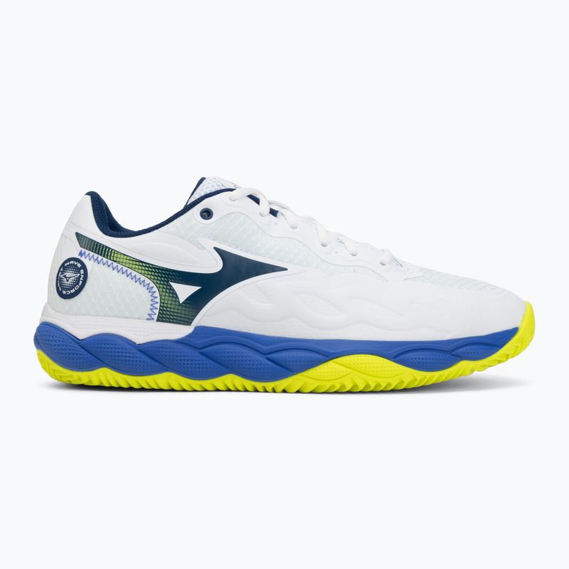 Férfi teniszcipő Mizuno Wave Enforce Court CC white/dazzling blue/lightning 2