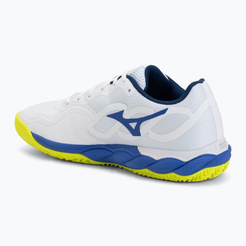 Férfi teniszcipő Mizuno Wave Enforce Court CC white/dazzling blue/lightning 3