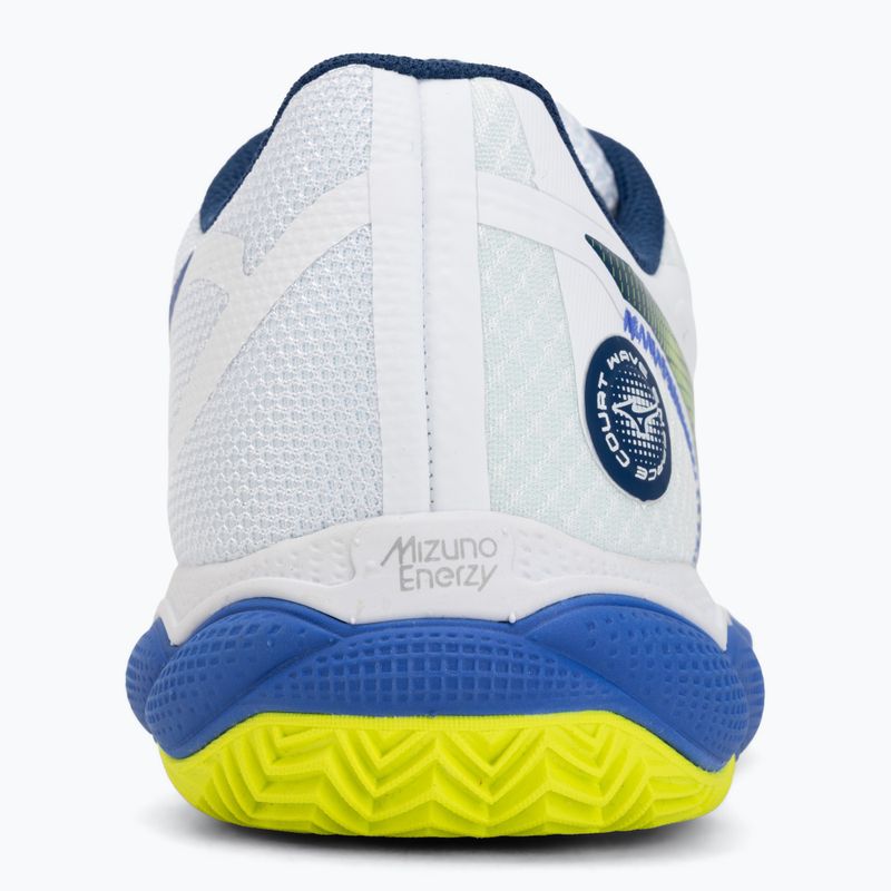 Férfi teniszcipő Mizuno Wave Enforce Court CC white/dazzling blue/lightning 6