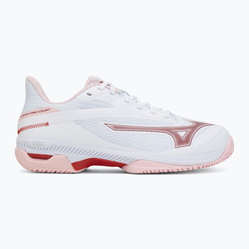 Női teniszcipő Mizuno Wave Exceed Court CC W white/pinkesque/barbados cherr 2