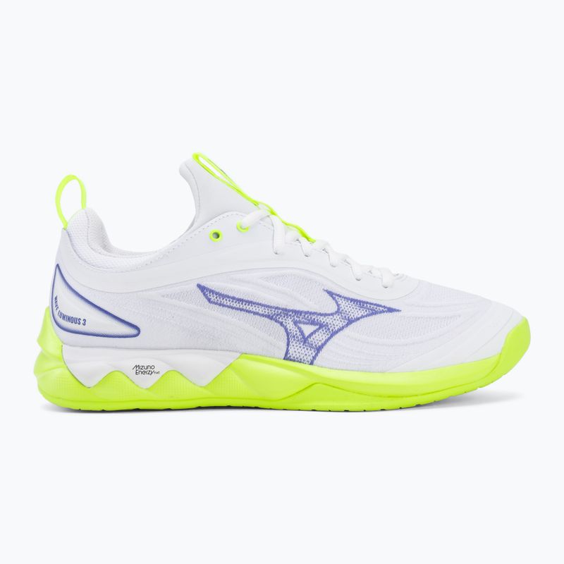 Röplabda cipő Mizuno Wave Luminous 3 white/lightning yellow/dazzling blue 2