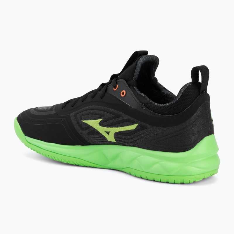 Röplabdacipő Mizuno Wave Luminous 3 black/glowing apple/mandarin orange 3