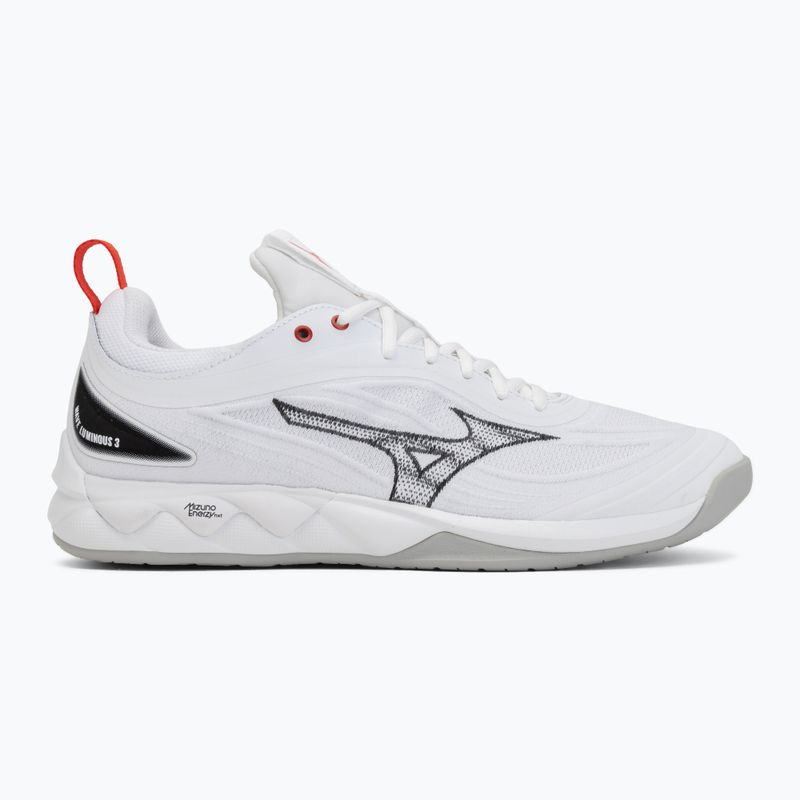 Mizuno Wave Luminous 3 röplabdacipő white/black/fiery red 2