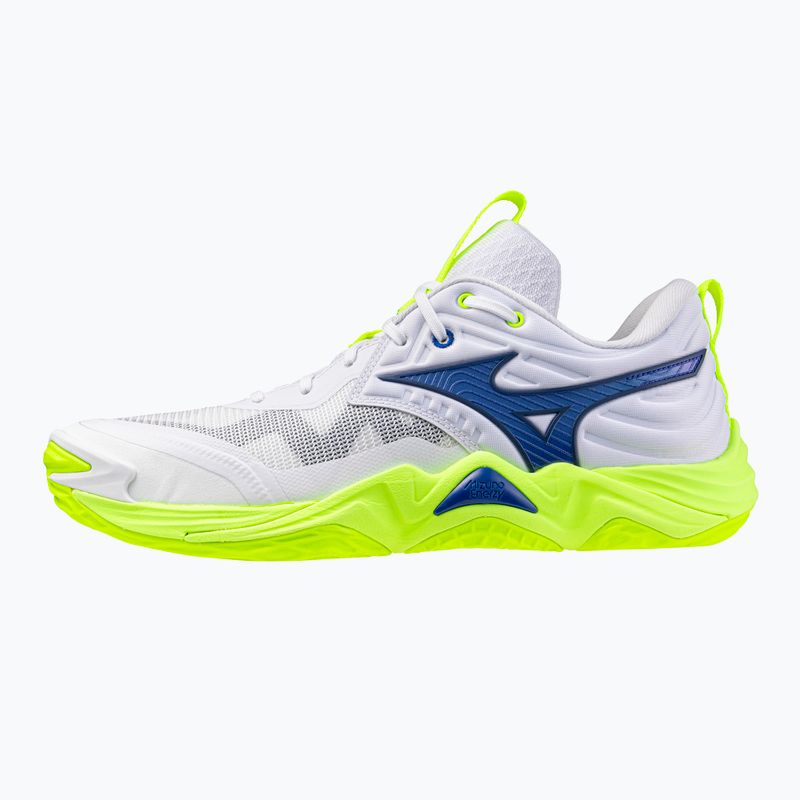 Röplabdacipő Mizuno Wave Momentum Elite white/lightning yellow/dazzling blue 8