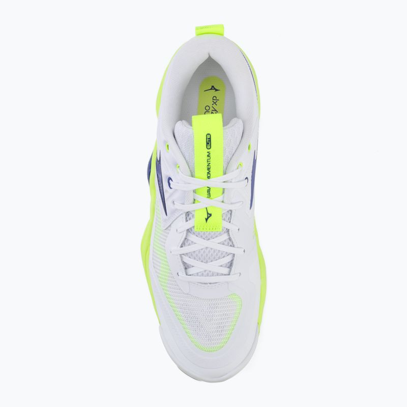 Röplabdacipő Mizuno Wave Momentum Elite white/lightning yellow/dazzling blue 5