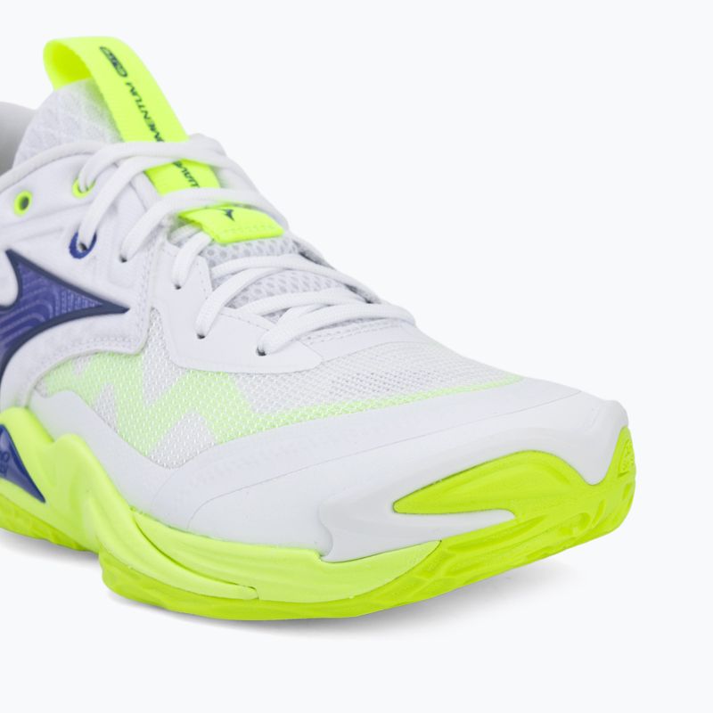 Röplabdacipő Mizuno Wave Momentum Elite white/lightning yellow/dazzling blue 7