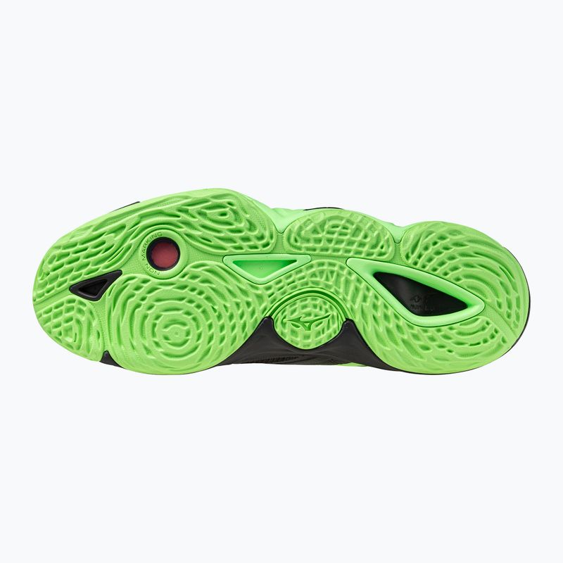 Mizuno Wave Momentum Elite röplabdacipő black/glowing apple/mandarin orange 9