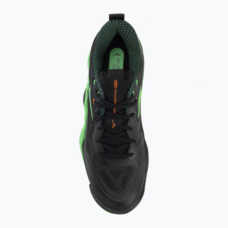 Mizuno Wave Momentum Elite röplabdacipő black/glowing apple/mandarin orange 5