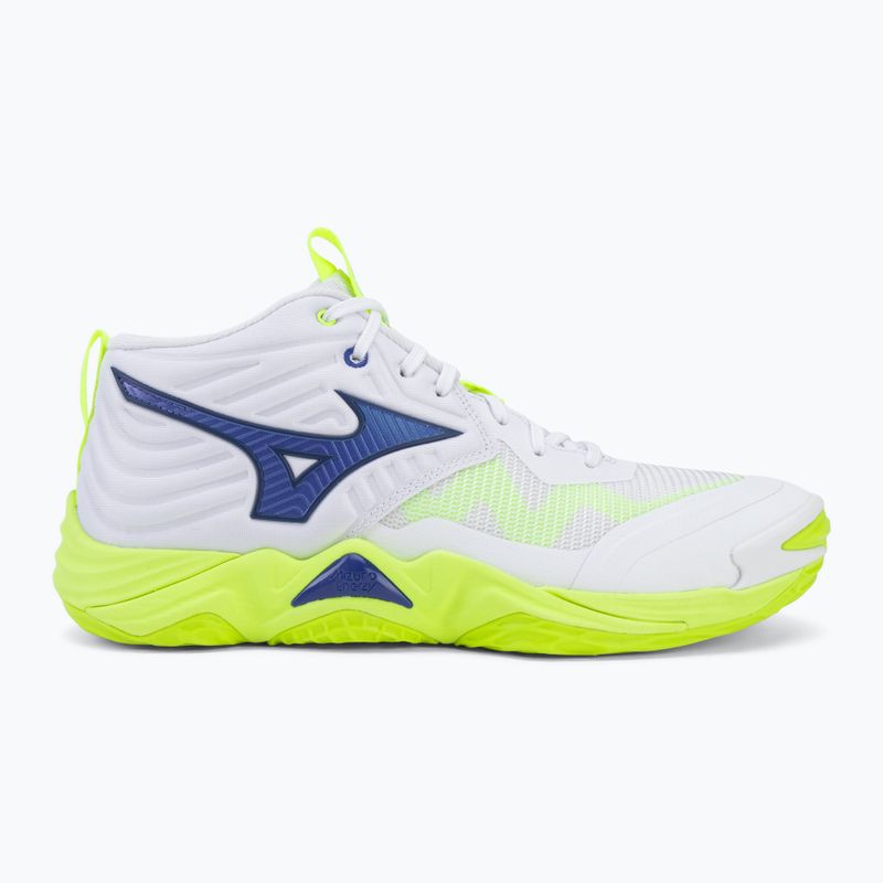 Röplabdacipő Mizuno Wave Momentum Elite Mid white/lightning yellow/dazzling blue 2