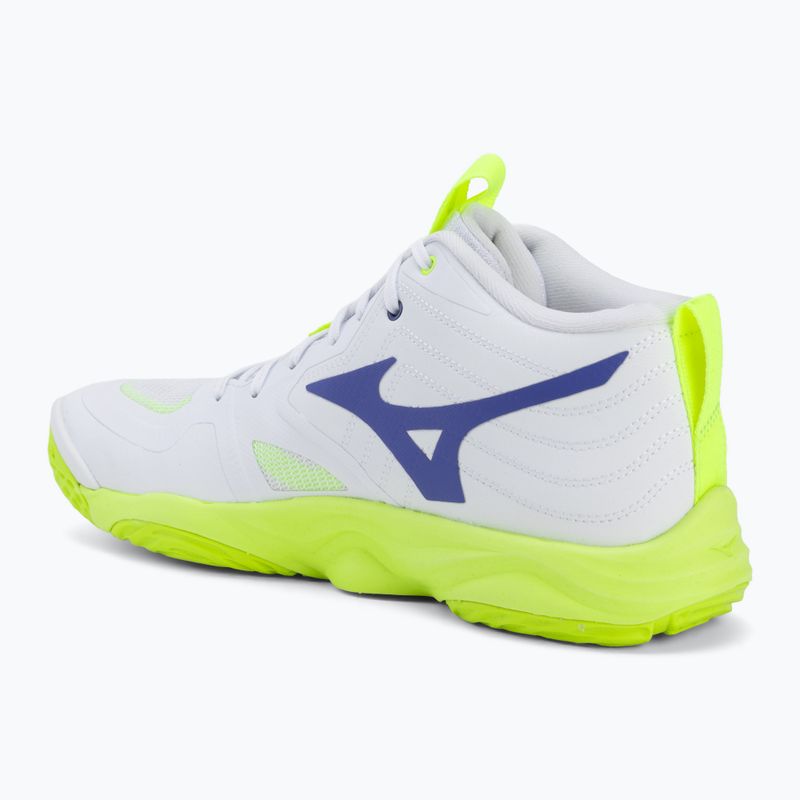 Röplabdacipő Mizuno Wave Momentum Elite Mid white/lightning yellow/dazzling blue 3