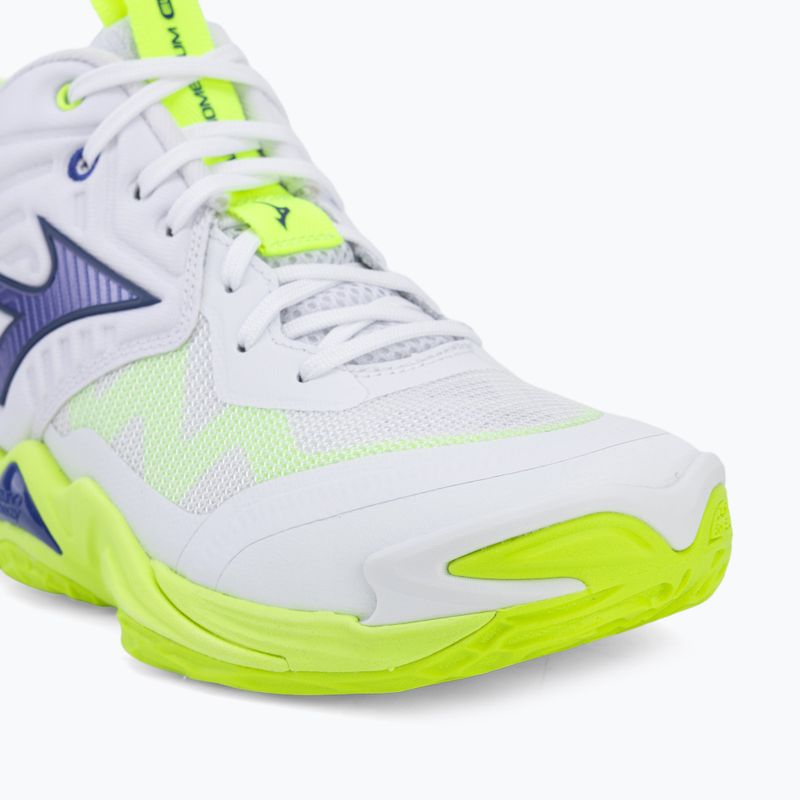 Röplabdacipő Mizuno Wave Momentum Elite Mid white/lightning yellow/dazzling blue 7