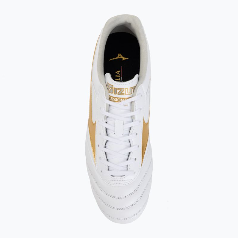 Focicipő Mizuno Morelia II Pro FG white/football gold/galaxy silver 5
