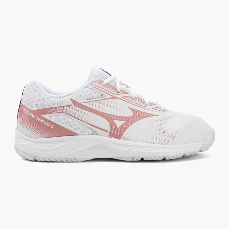 Női röplabdacipő Mizuno Cyclone Speed 5 white/rose elegance/lava falls 2