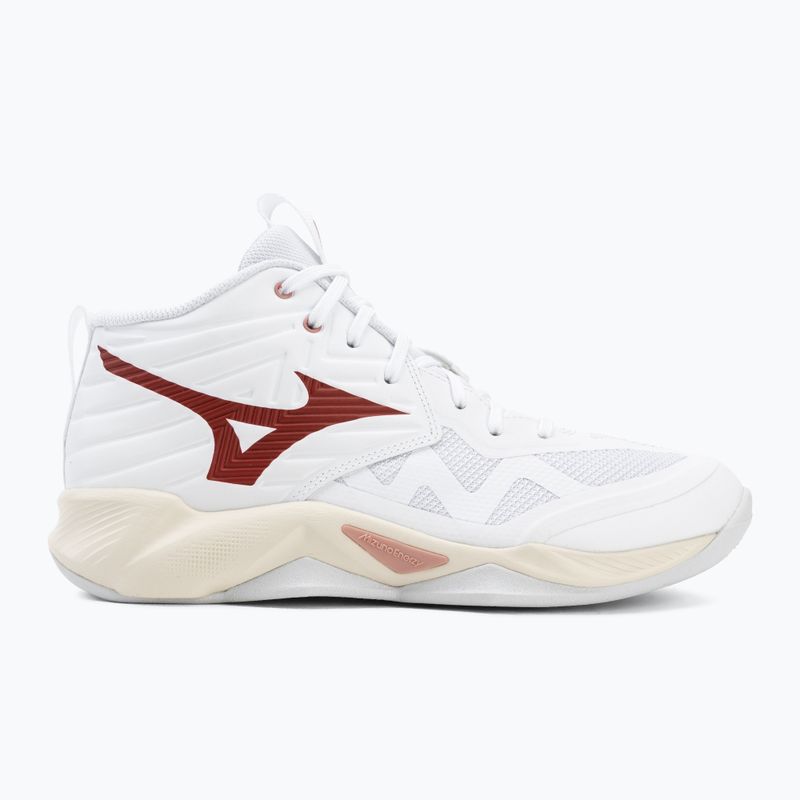 Női röplabdacipő Mizuno Wave Momentum Pro Mid white/rose elegance/lava falls 2