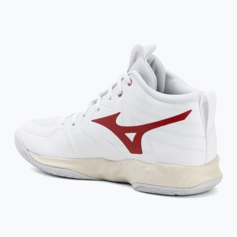 Női röplabdacipő Mizuno Wave Momentum Pro Mid white/rose elegance/lava falls 3