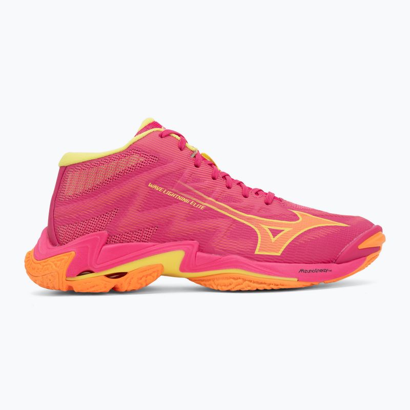 Röplabda cipő Mizuno Wave Lightning Elite Mid pink tetra/fortune yellow/light 2