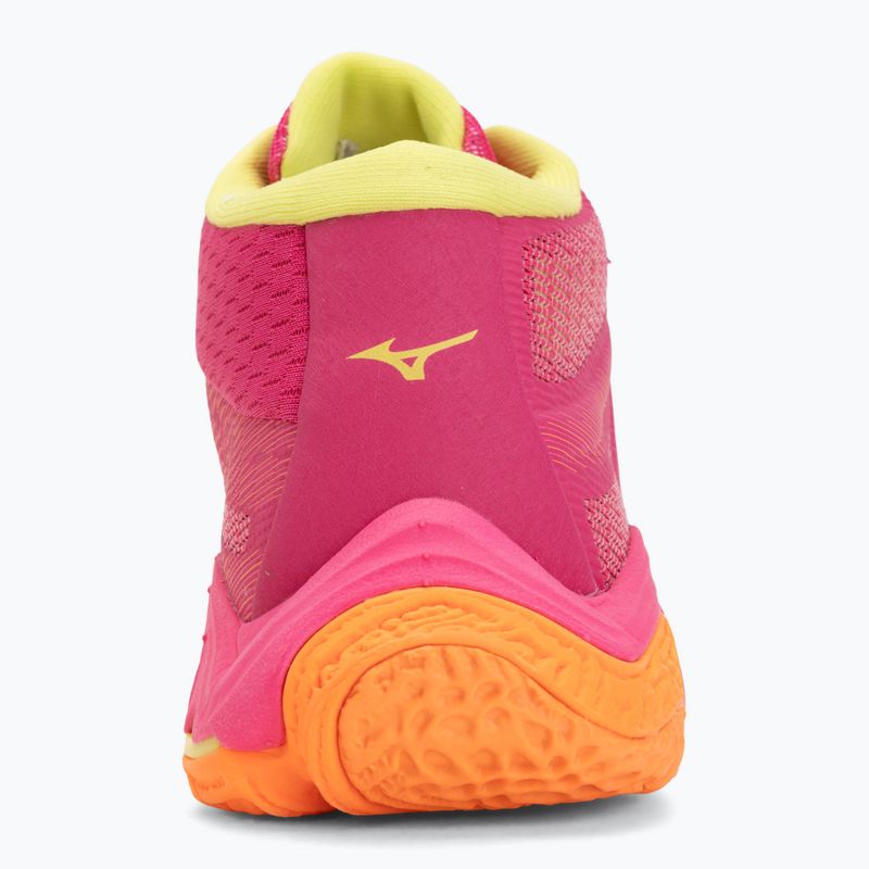 Röplabda cipő Mizuno Wave Lightning Elite Mid pink tetra/fortune yellow/light 6