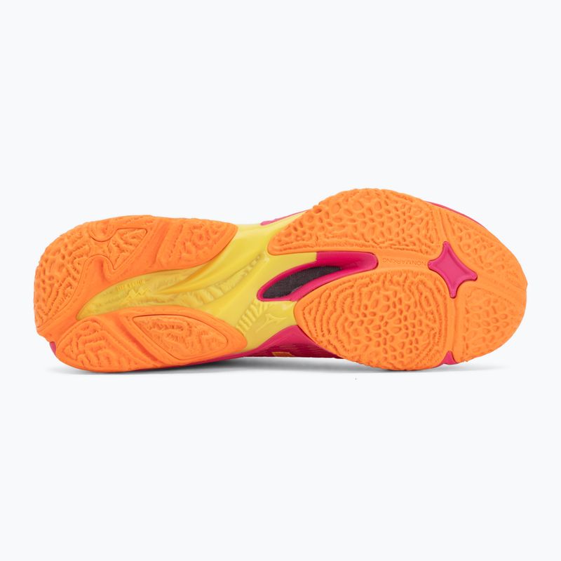Röplabda cipő Mizuno Wave Lightning Elite pink tetra/fortune yellow/ligh 4