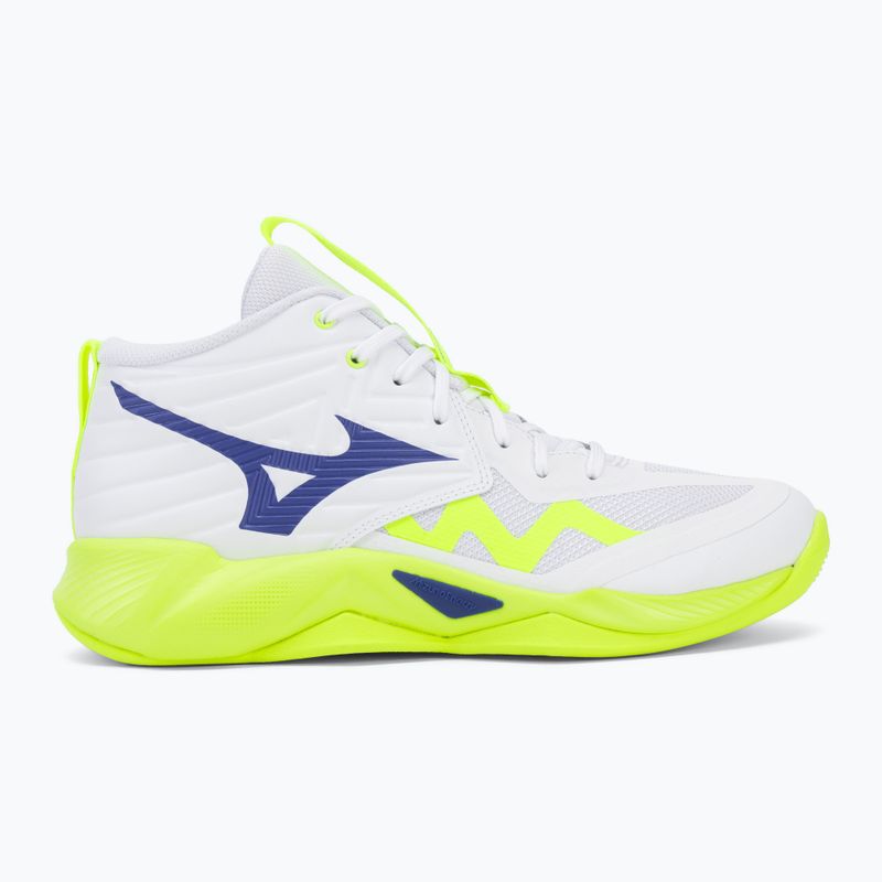 Röplabdacipő Mizuno Wave Momentum Pro Mid white/lightning yellow/dazzling blue 2