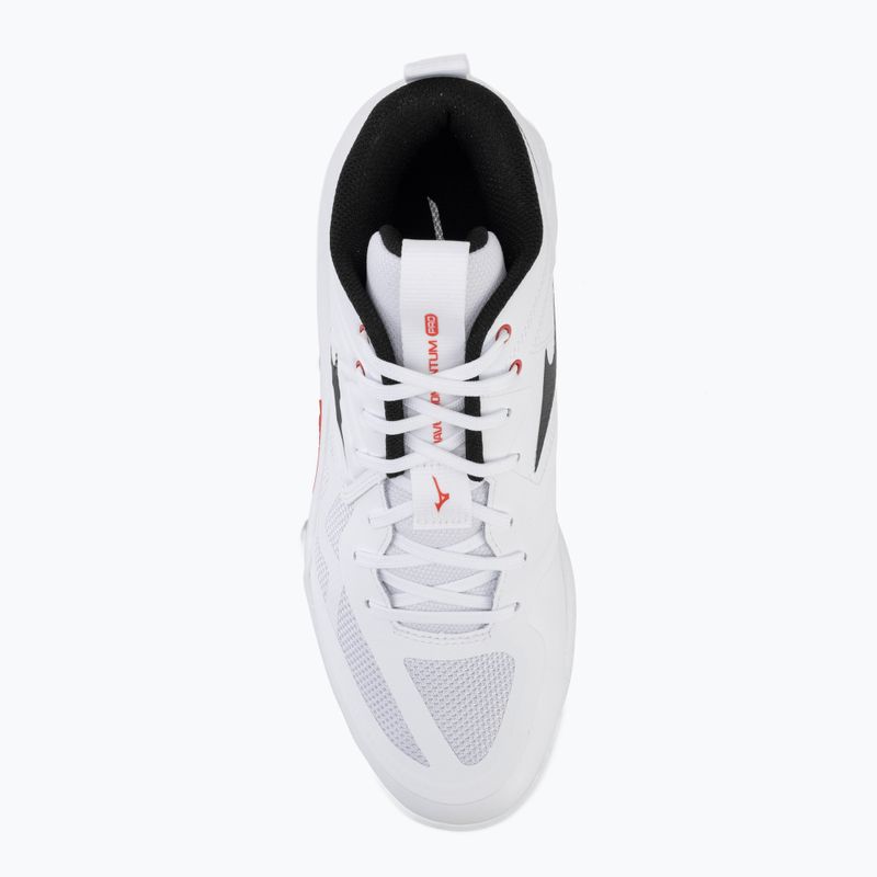 Röplabdacipő Mizuno Wave Momentum Pro Mid white/black/fiery red 5
