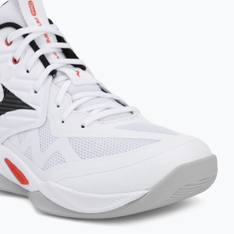 Röplabdacipő Mizuno Wave Momentum Pro Mid white/black/fiery red 7