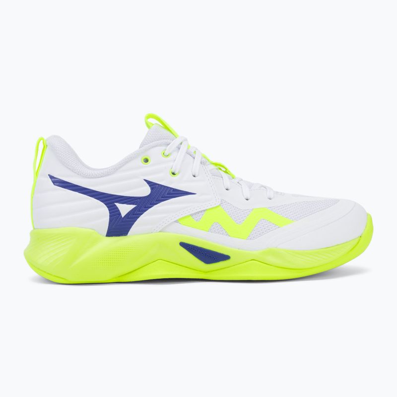 Röplabdacipő Mizuno Wave Momentum Pro white/lightning yellow/dazzling blue 2