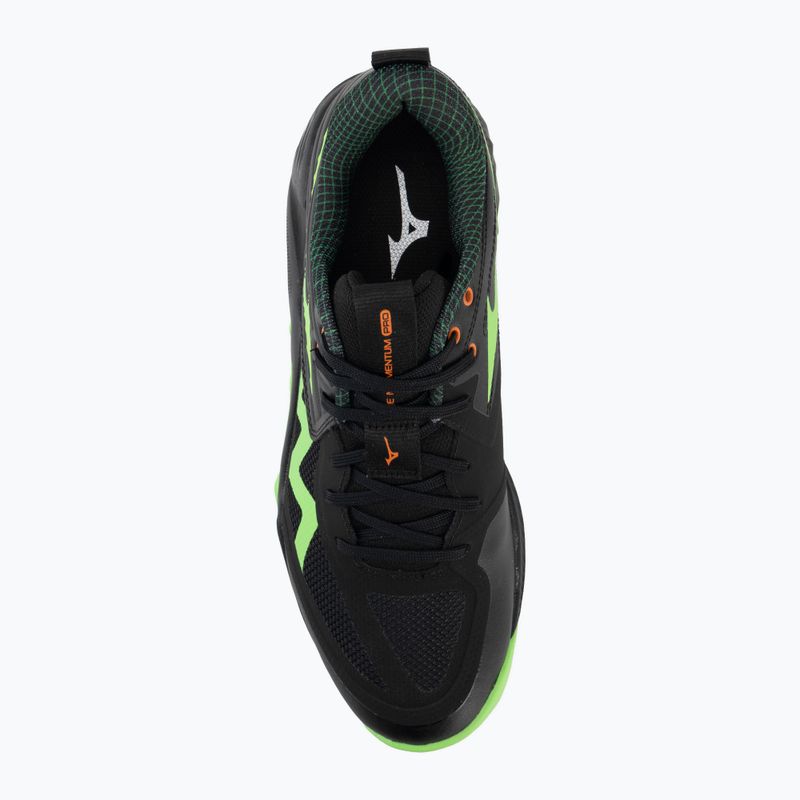 Röplabdacipő Mizuno Wave Momentum Pro black/glowing apple/mandarin orange 5