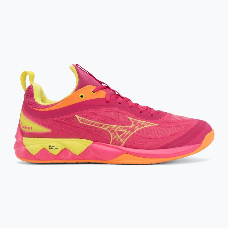 Röplabda cipő Mizuno Wave Luminous 3 mugen pink tetra/fortune yellow/ligh 2