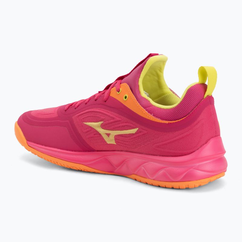 Röplabda cipő Mizuno Wave Luminous 3 mugen pink tetra/fortune yellow/ligh 3