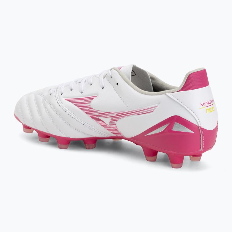 Focicipő Mizuno Morelia Neo IV Pro FG white/fuchsia purple/fuchsia purple 3