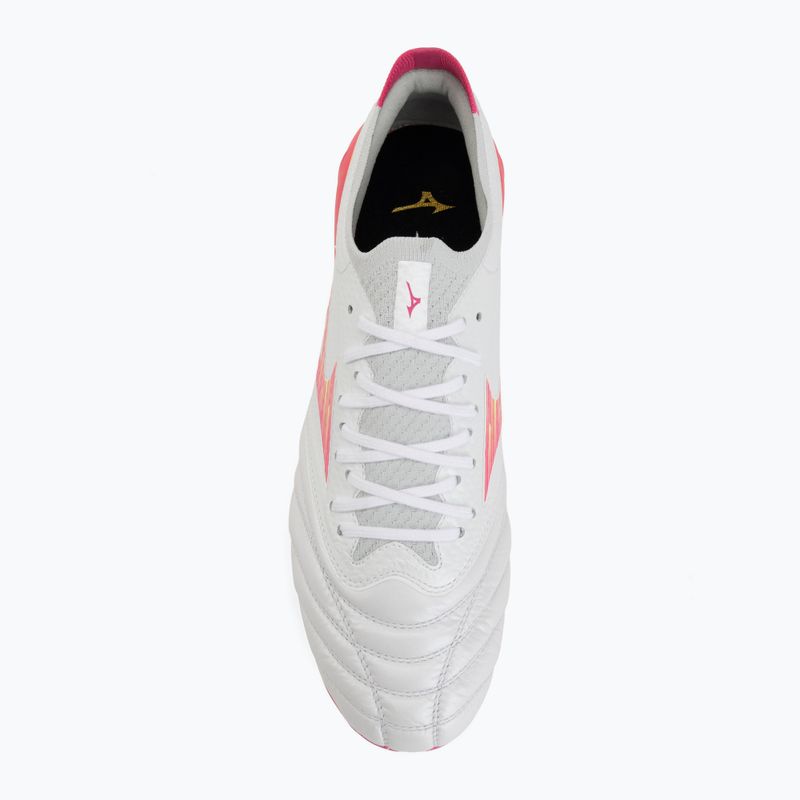 Focicipők Mizuno Morelia Neo IV Beta Elite FG white/pink tetra/fuchsia purple 5