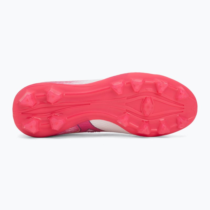 Gyerek focicipő Mizuno Alfa III Select Jr FG white/fuchsia purple 4