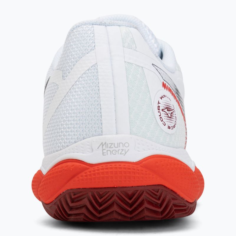 Férfi teniszcipő Mizuno Wave Enforce Court CC fiery red/white/sun-dried tomato 6