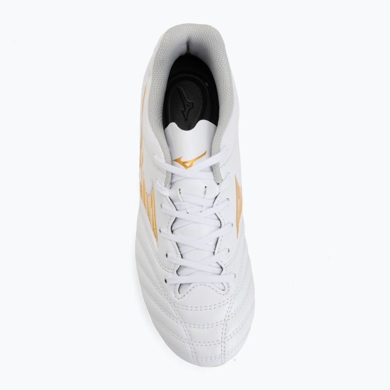 Gyerek focicipő Mizuno Monarcida Neo III Select FG white/mp gold 5