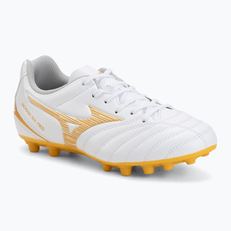 Gyerek focicipő Mizuno Monarcida Neo III Select AG white/mp gold