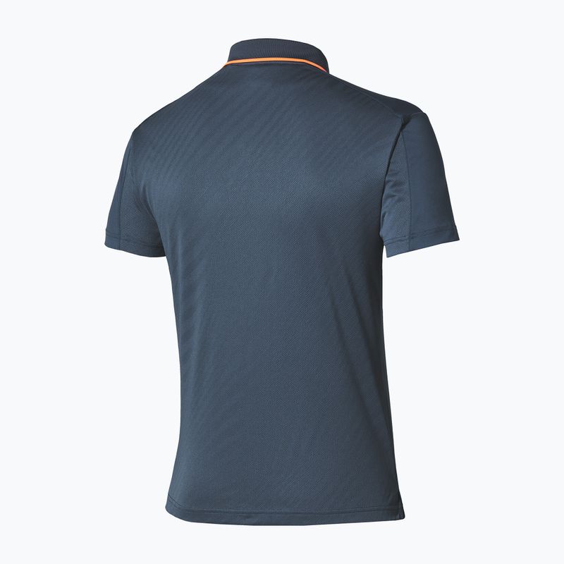 Férfi teniszpóló Mizuno Tennis Short Sleeve Polo insigna blue 2