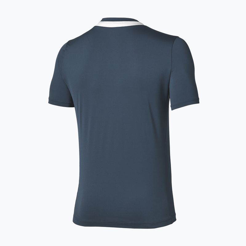 Férfi teniszpóló Mizuno Tennis Core Short Sleeve Tee insigna blue/cloudscape 2