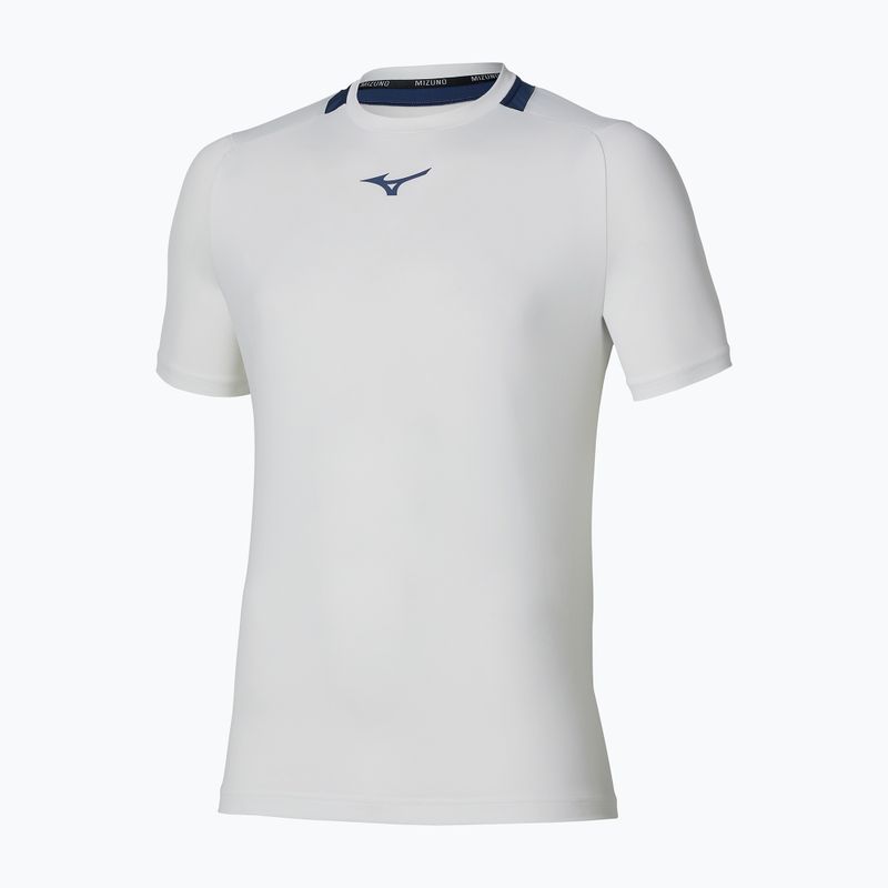 Férfi teniszpóló Mizuno Tennis Core Short Sleeve Tee white/insignia blue