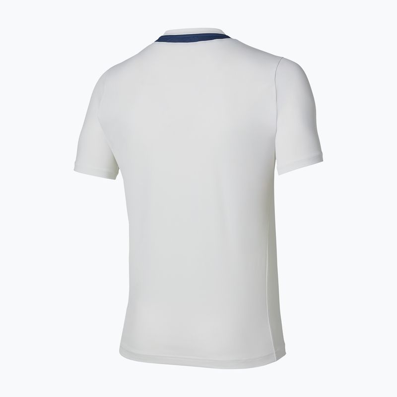 Férfi teniszpóló Mizuno Tennis Core Short Sleeve Tee white/insignia blue 2