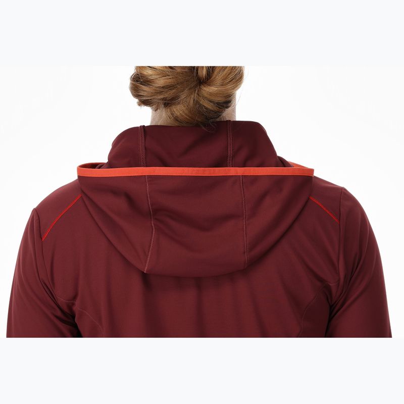 Női trekking pulóver Rab Force Hoody deep heather 4