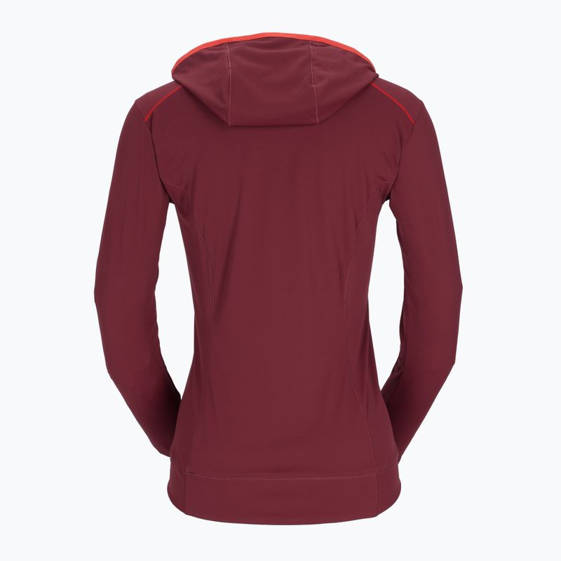 Női trekking pulóver Rab Force Hoody deep heather 6