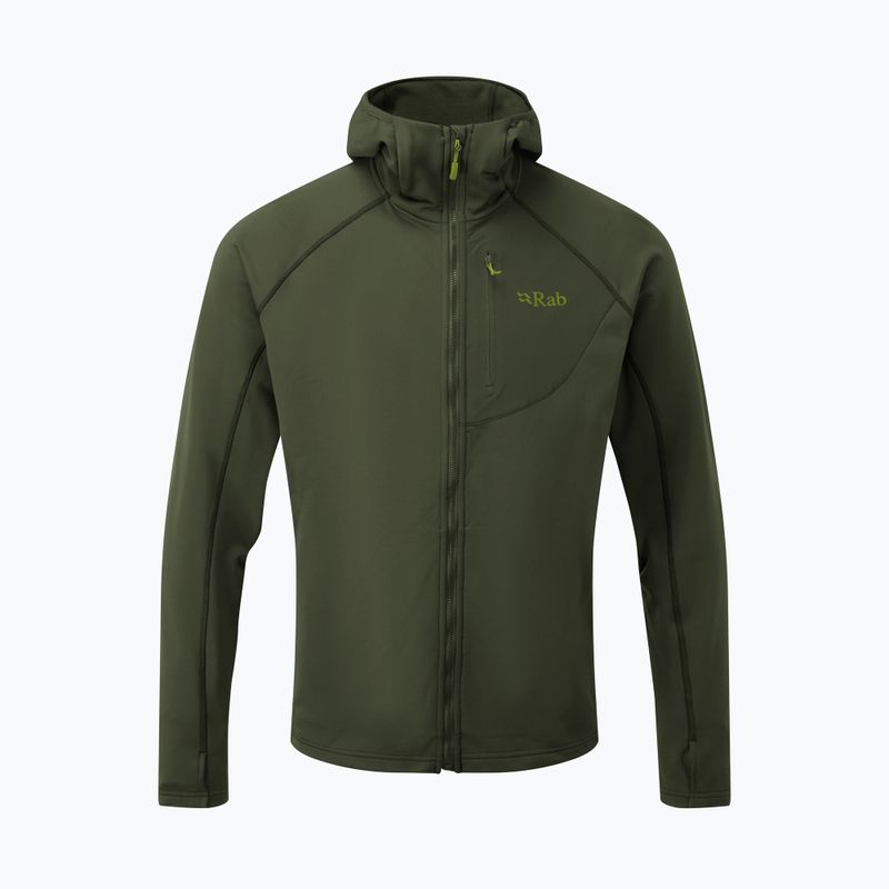 Férfi trekking dzseki Rab Superflux Hoody hadsereg 2