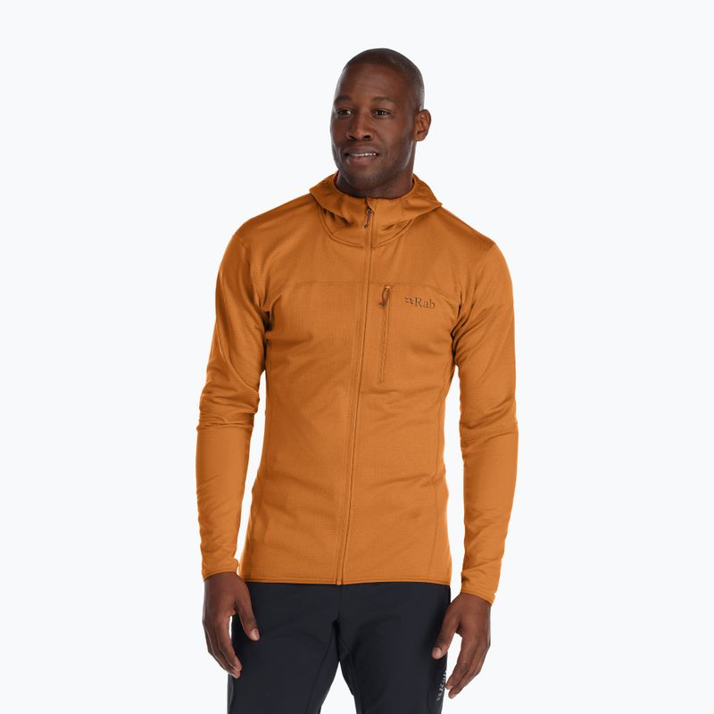 Férfi trekking dzseki Rab Ascendor Hoody narancssárga QFF-42