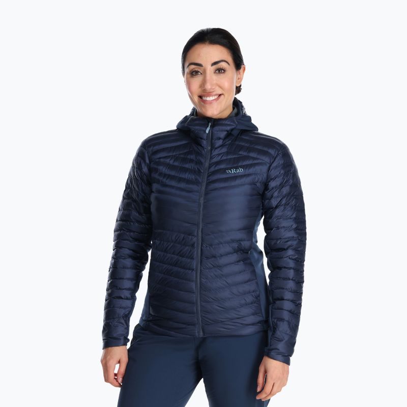 Női pehelykabát Rab Cirrus Flex 2.0 Hoody deep ink
