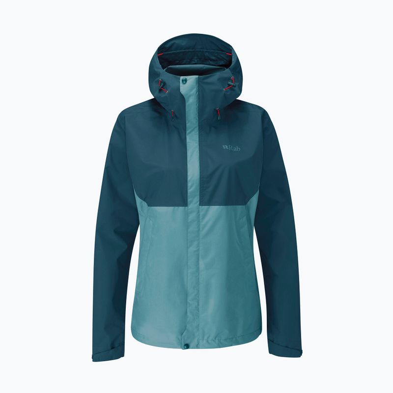 Rab Downpour Eco női esőkabát kék QWG-83-OBC-08 7